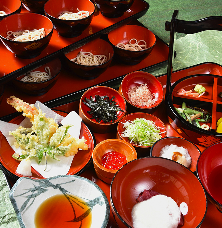 元祖盛り出し式平泉わんこそばのお店